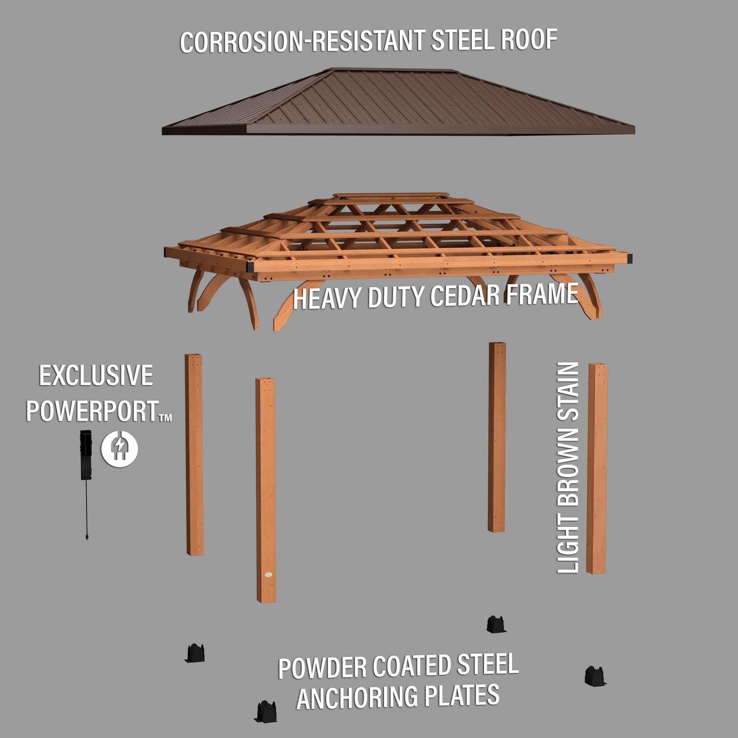 Backyard Discovery 14x10 Barrington Gazebo.