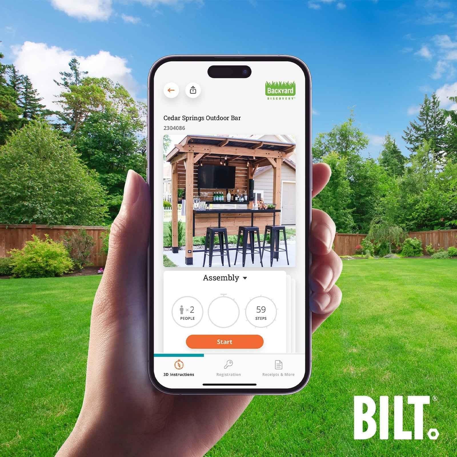 Backyard Discovery Cedar Springs Outdoor Bar.