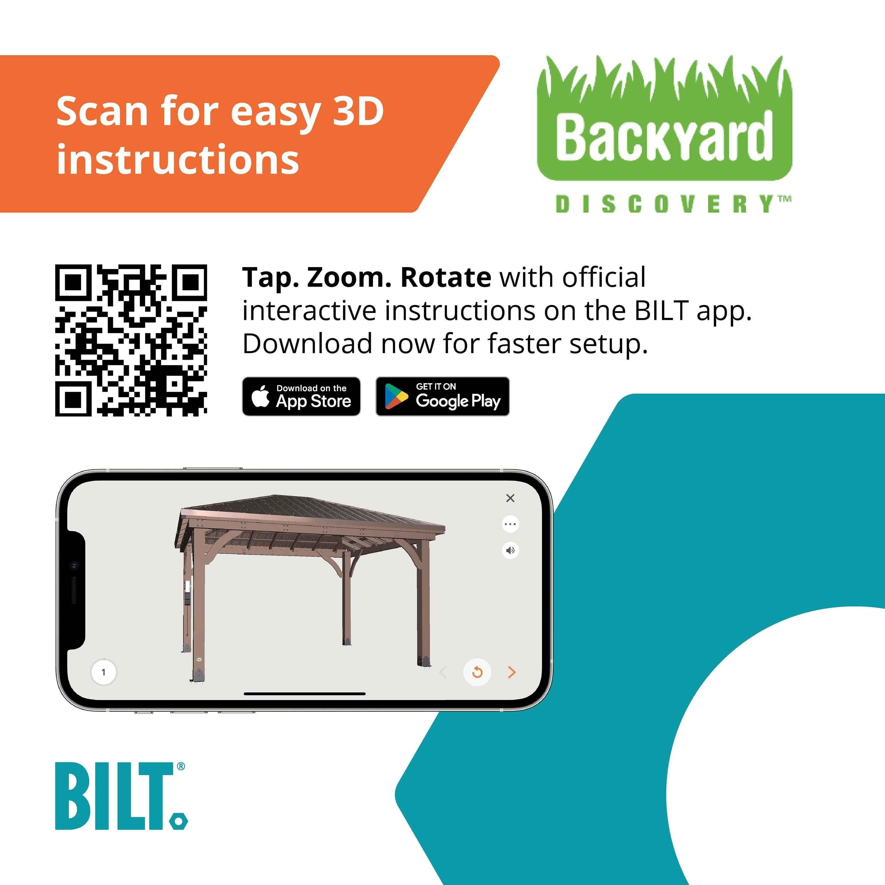 Backyard Discovery 14x12 Barrington Gazebo.