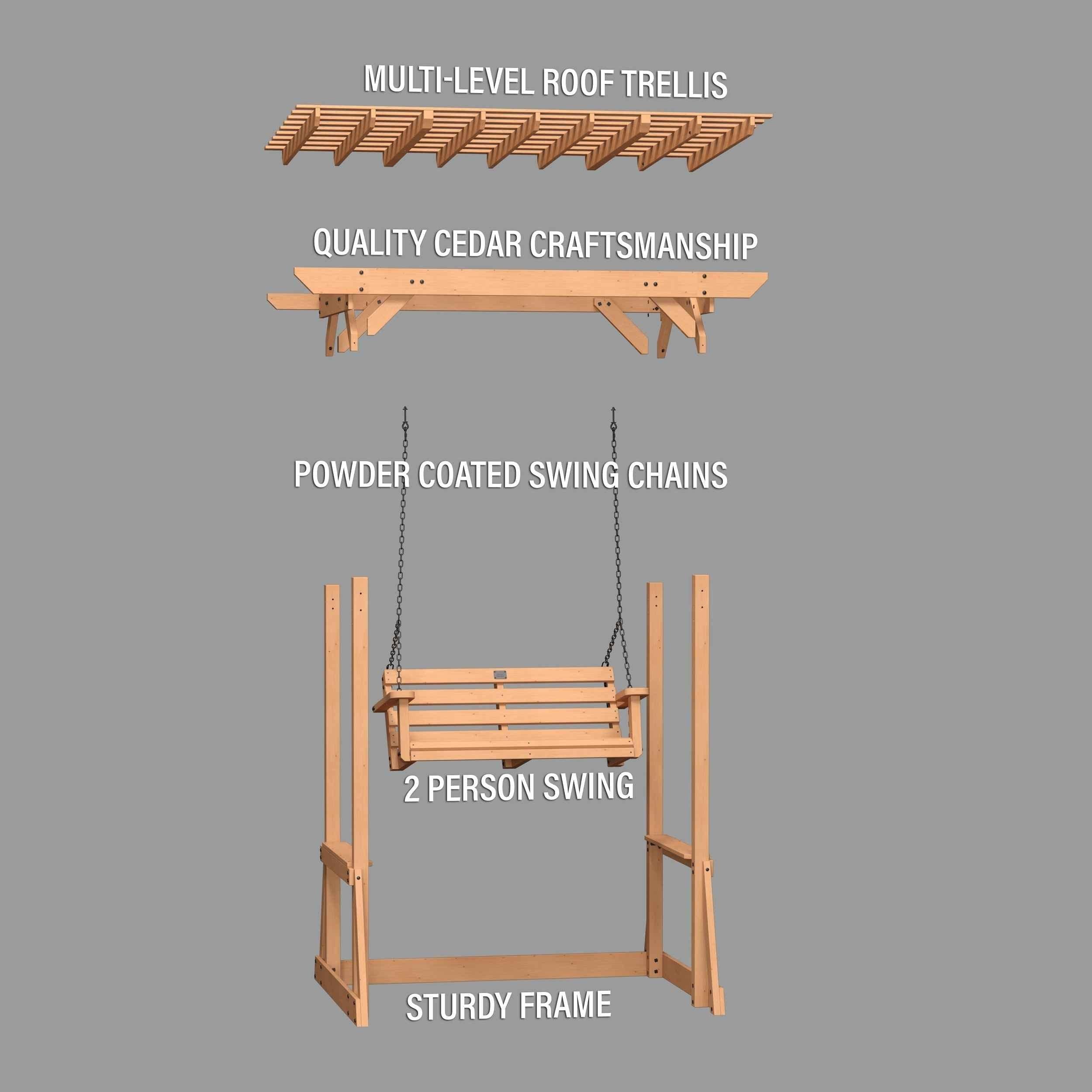 Backyard Discovery Callahan Pergola Swing.
