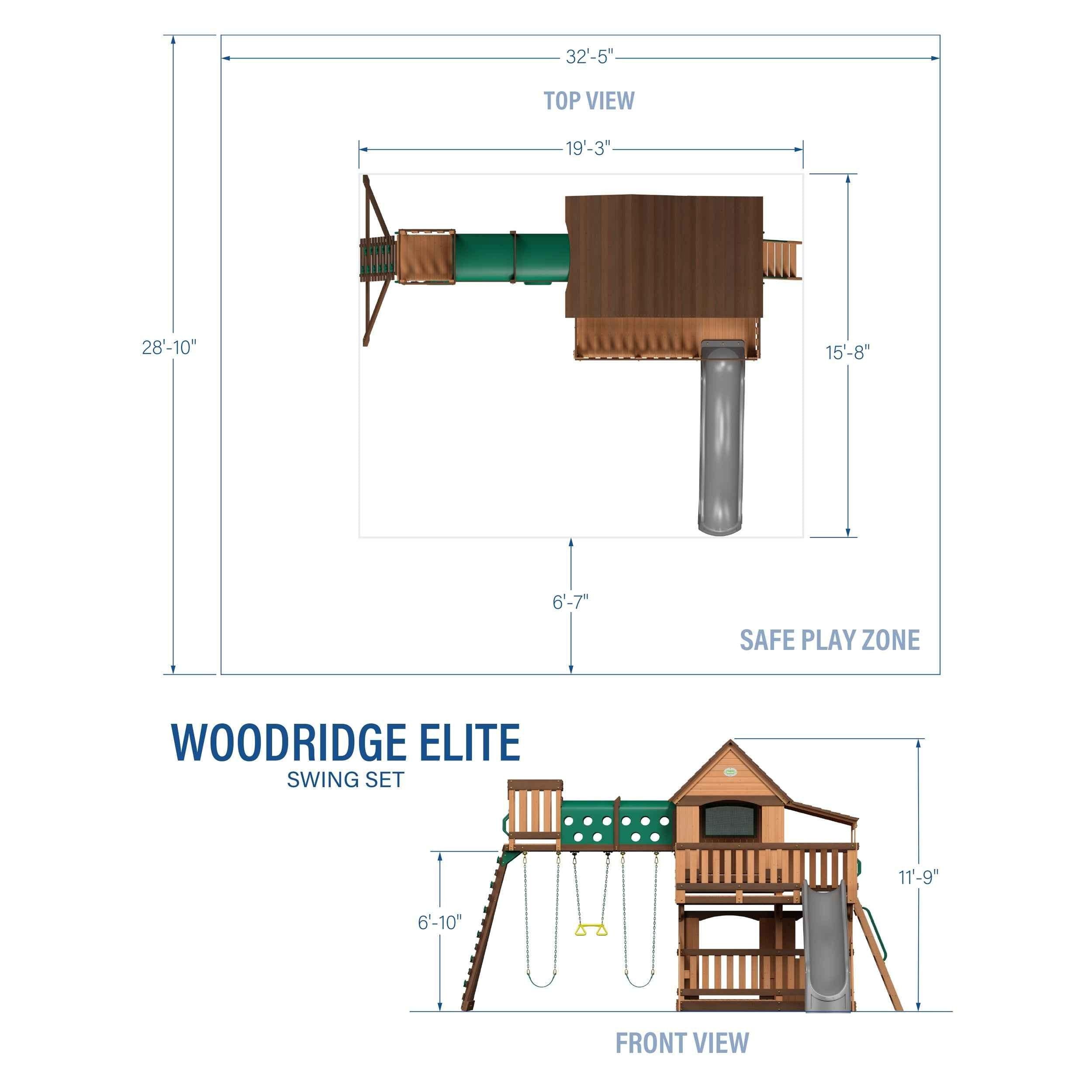 Backyard Discovery Woodridge Elite Swing Set