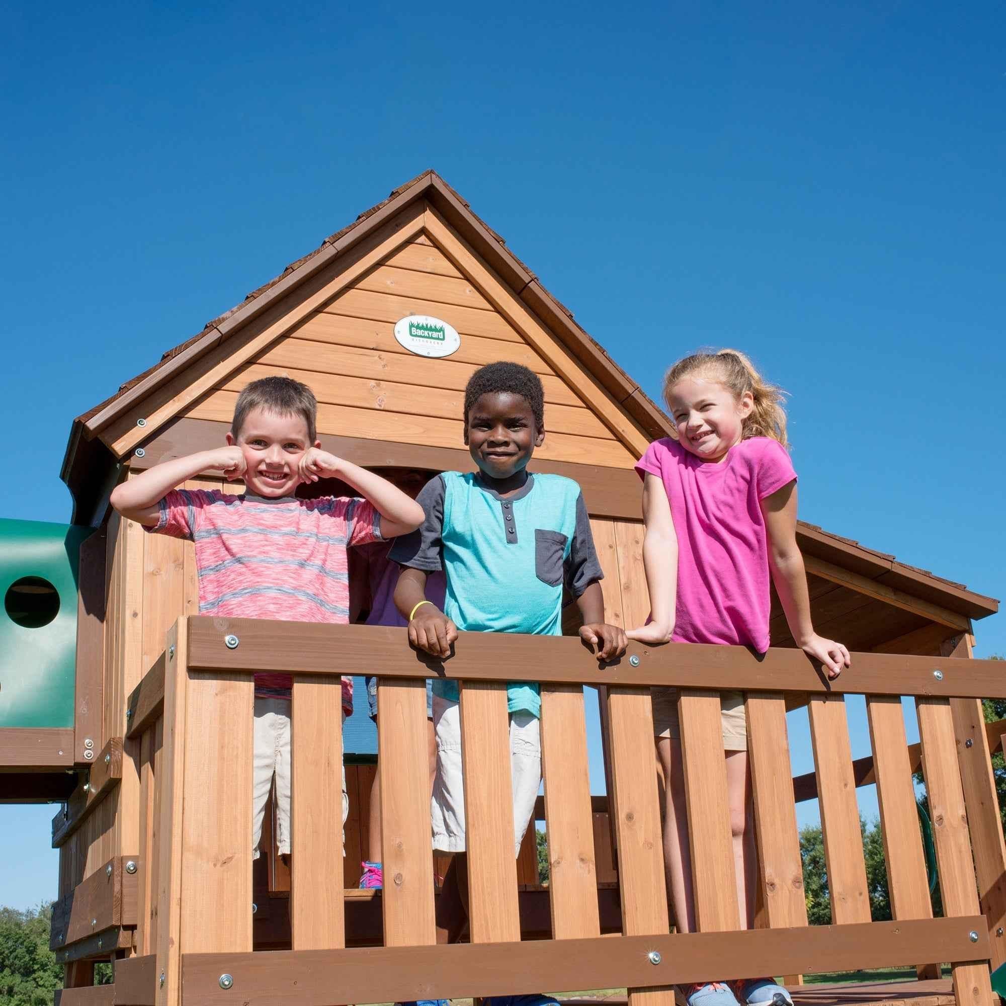 Backyard Discovery Woodridge Elite Swing Set