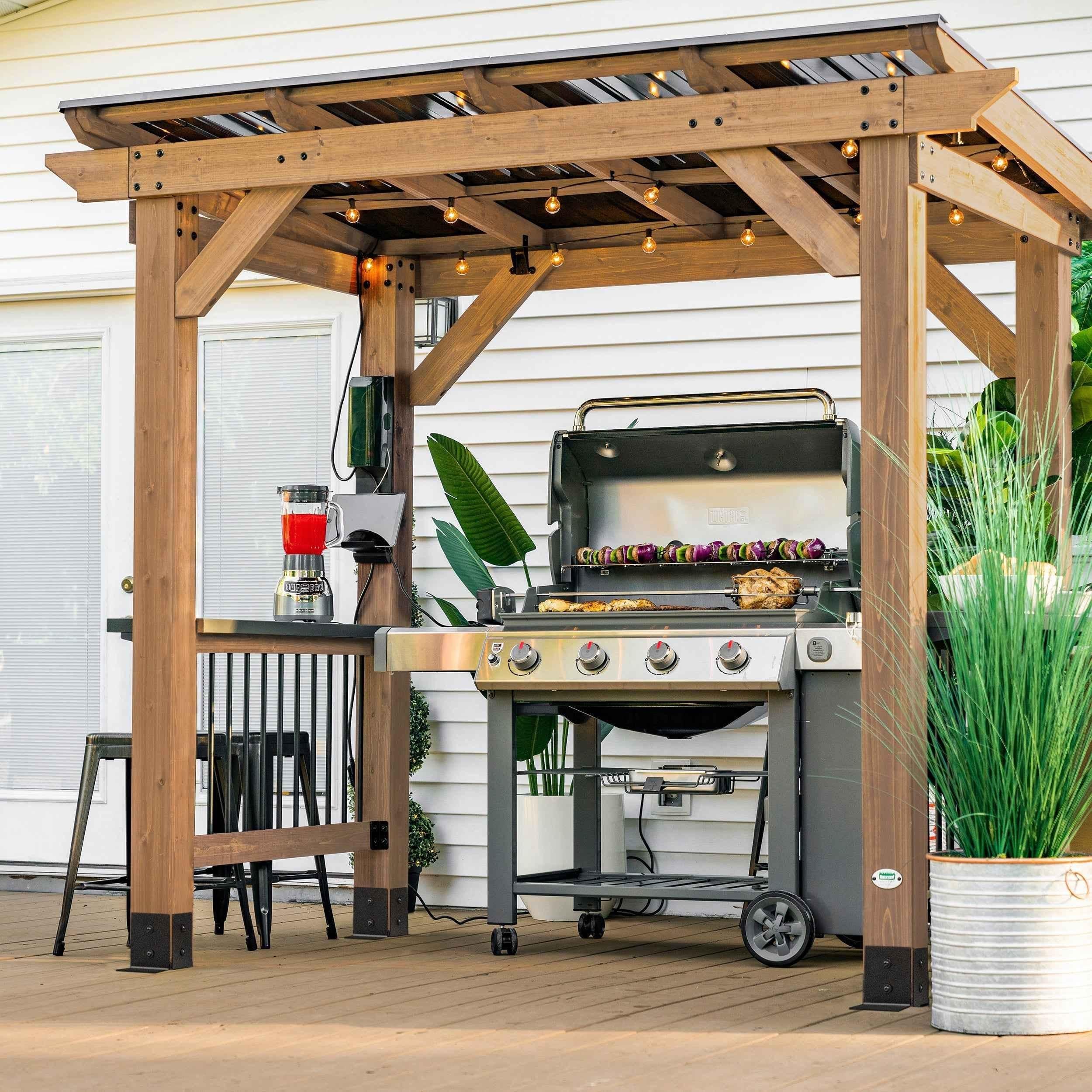 Backyard Discovery Saxony Grill Gazebo.