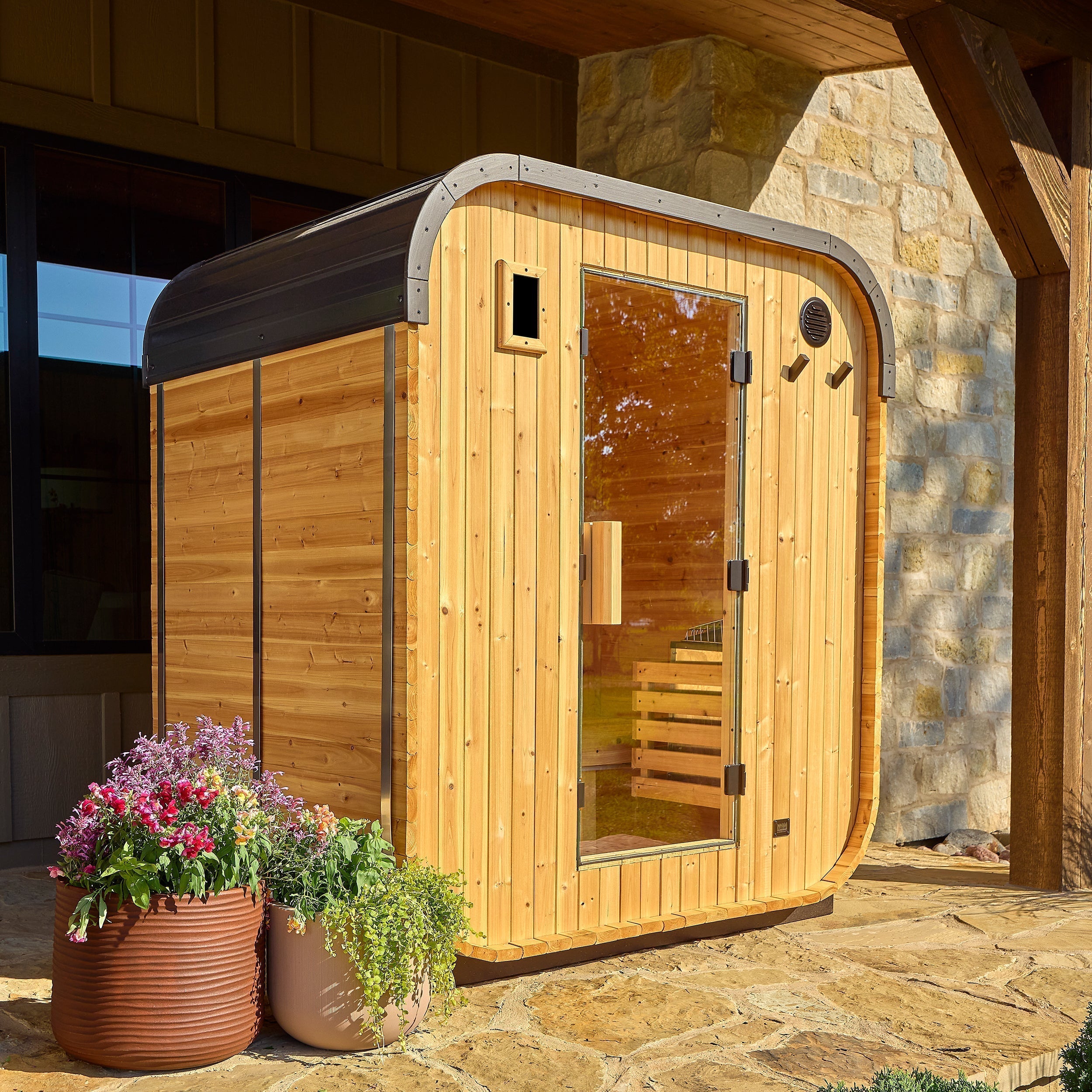 Lennon Outdoor Cube Sauna – 2-4 Person - Shipping Included - Saunas