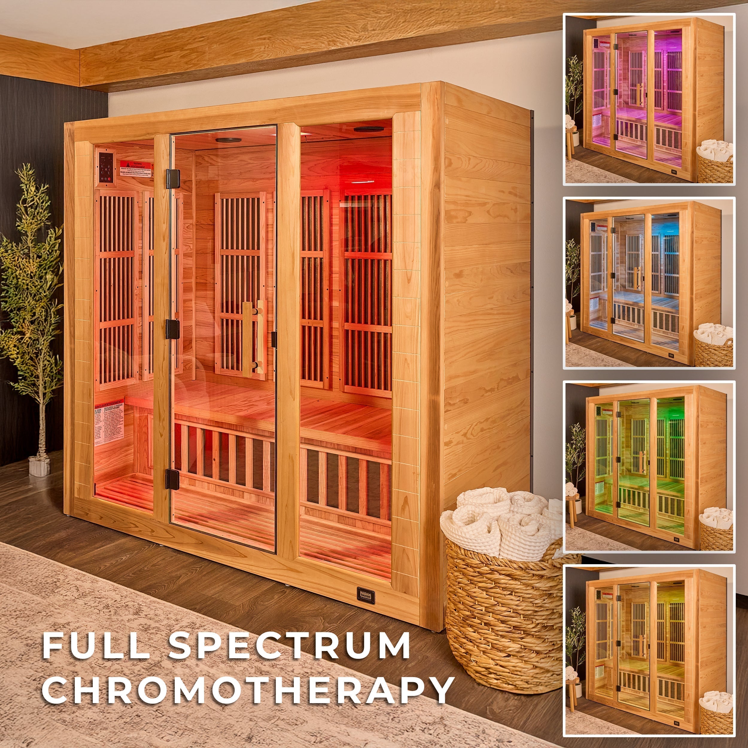 Rylan Indoor Infrared Sauna – 4 Person