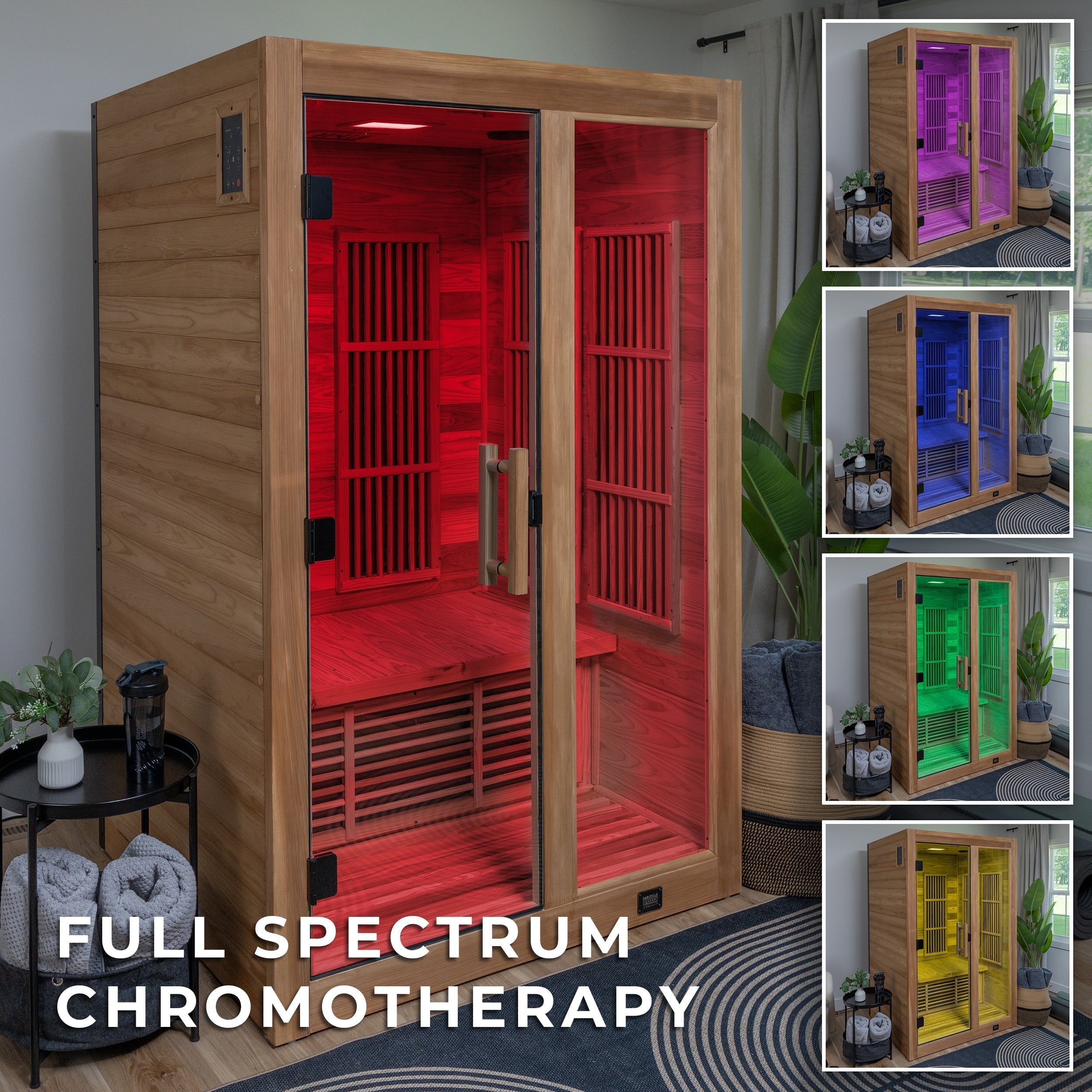 Rylan Indoor Infrared Sauna – 2 Person - Shipping Included - Saunas