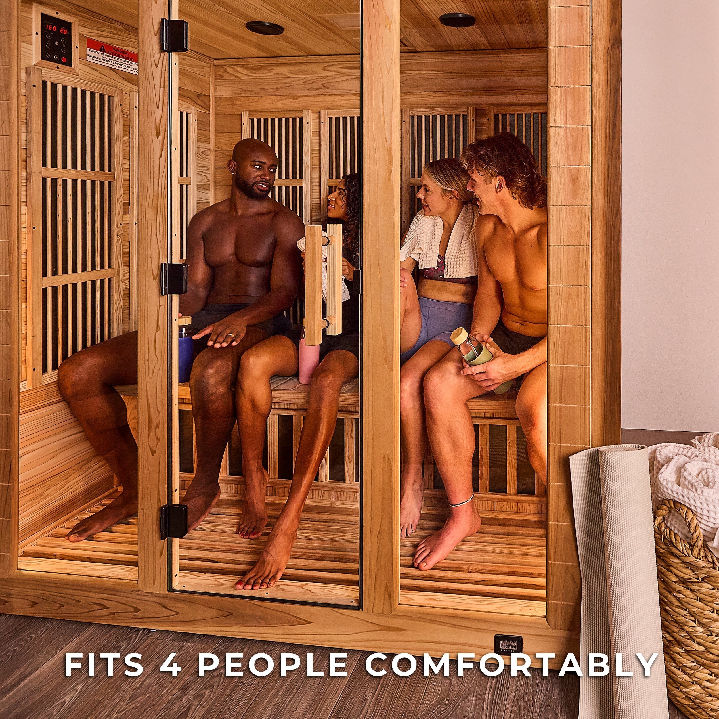 Rylan Indoor Infrared Sauna – 4 Person - Shipping Included - Saunas