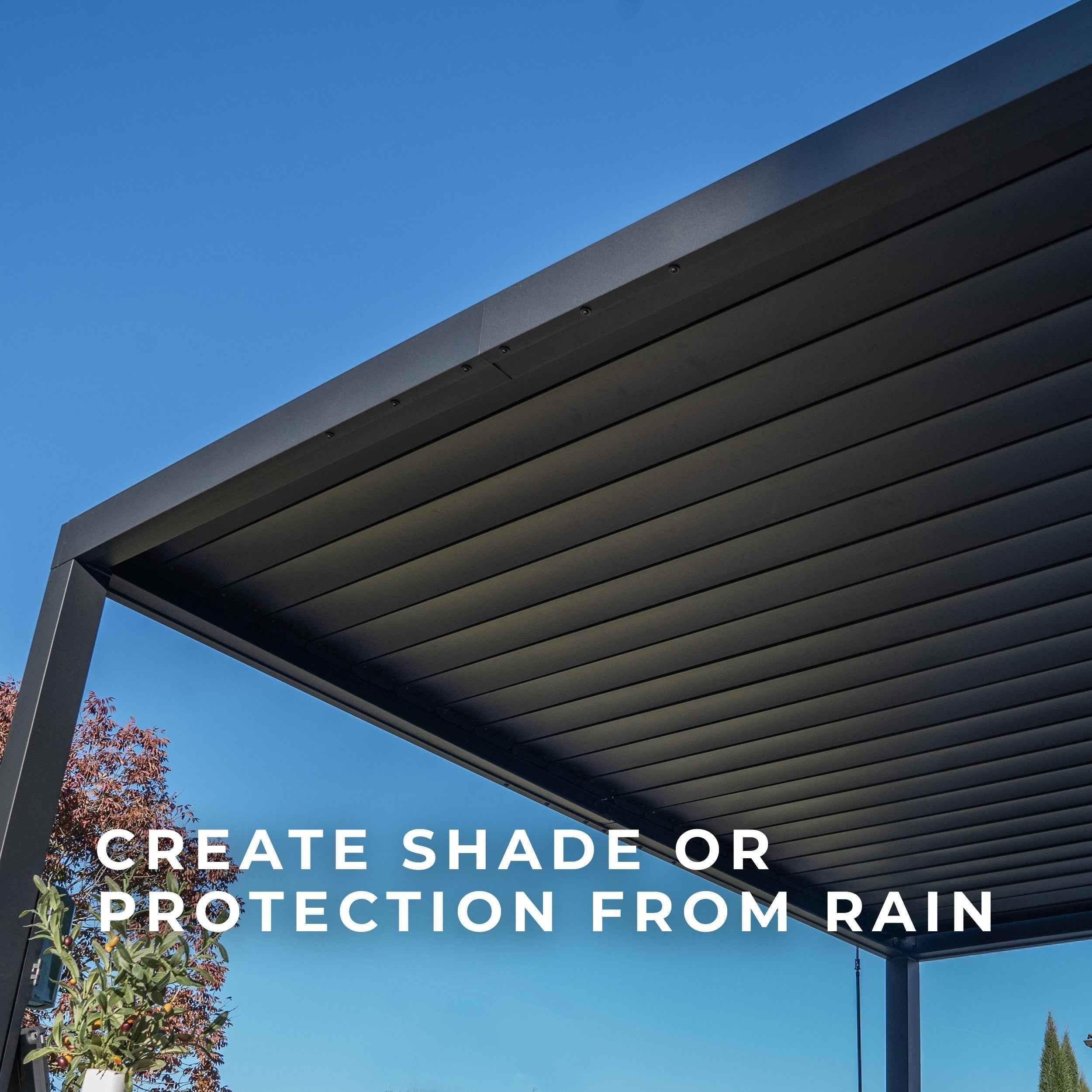 Backyard Discovery 16x10 Sarasota Steel Louvered Pergola.