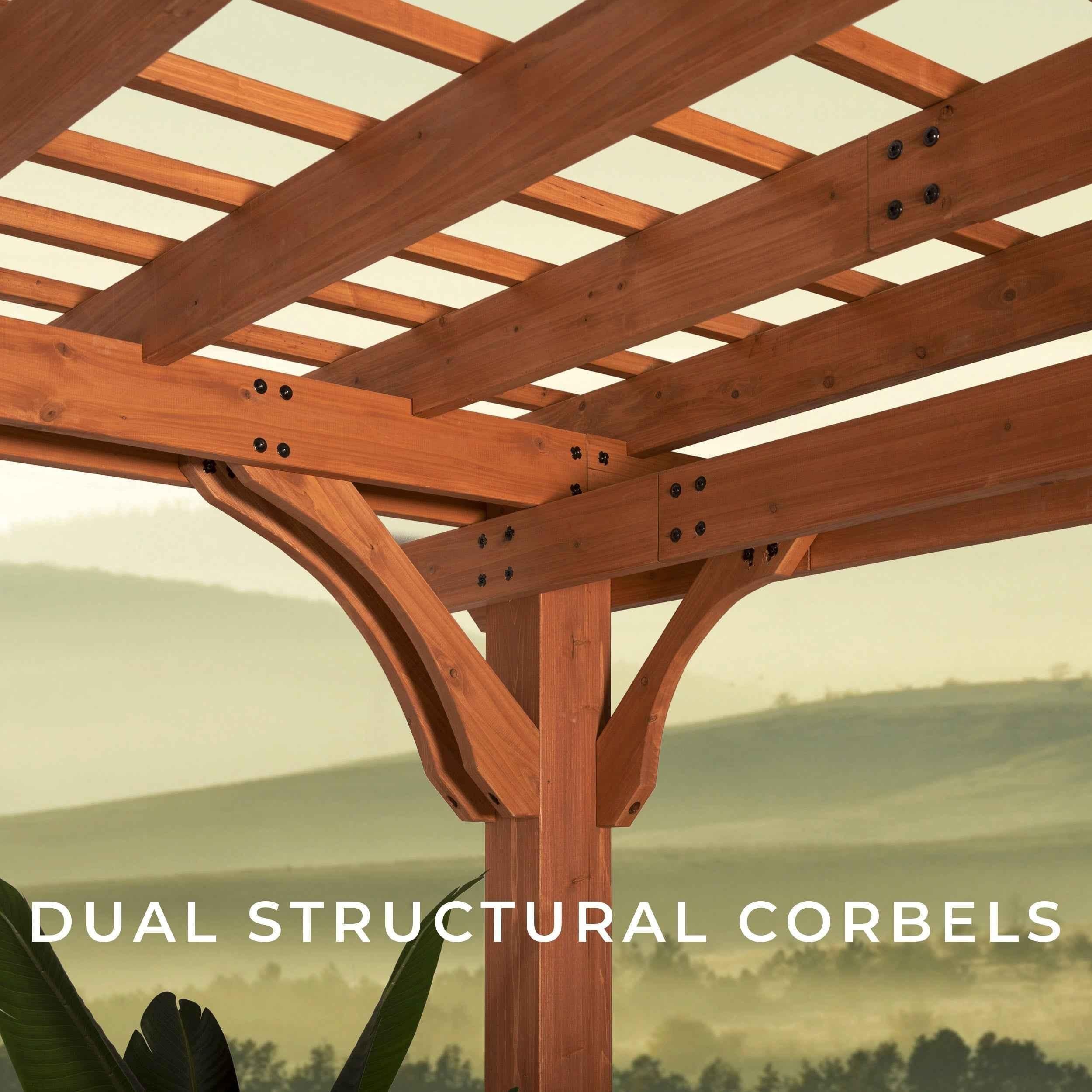 Backyard Discovery 24x12 Beaumont Pergola.