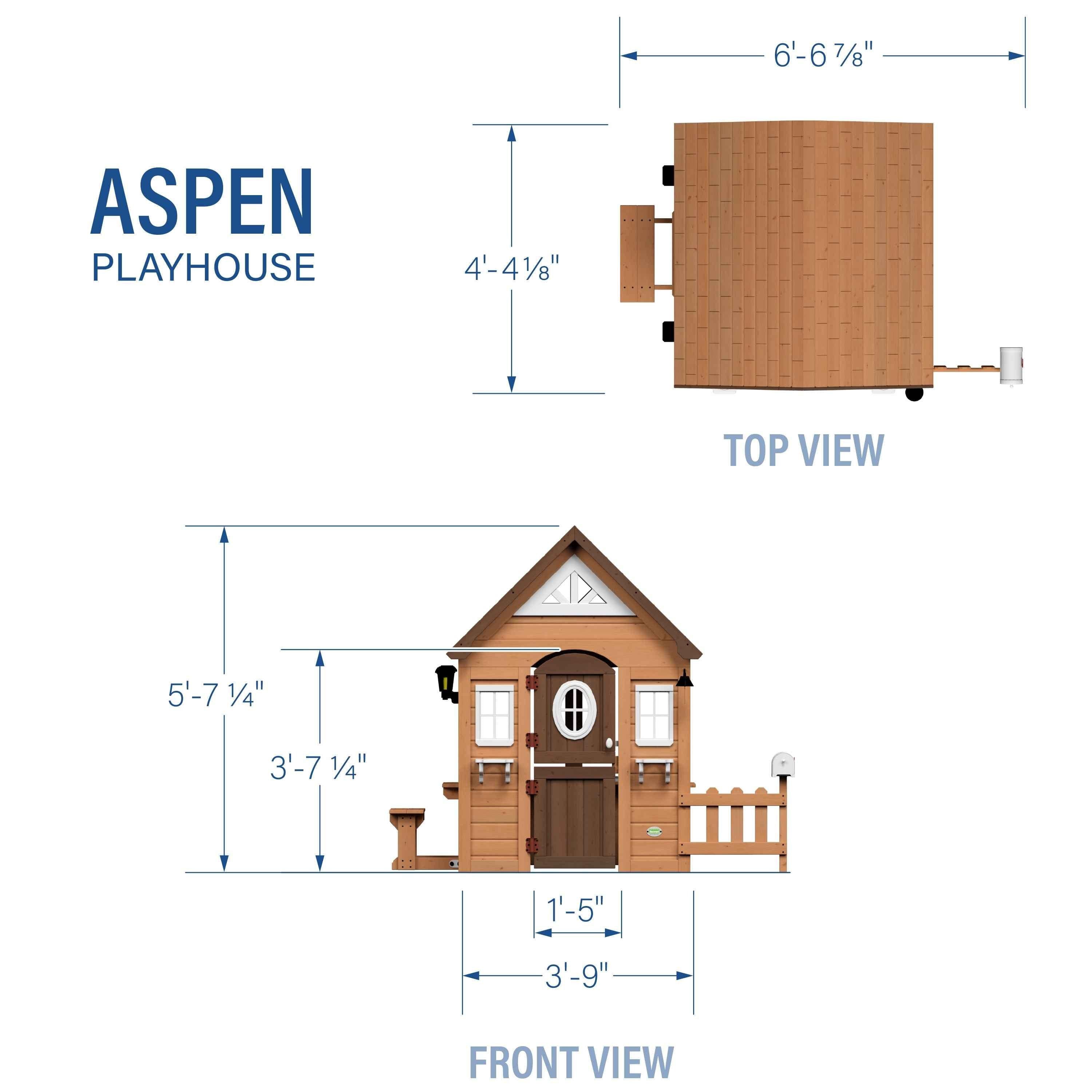Backyard Discovery Aspen Playhouse.