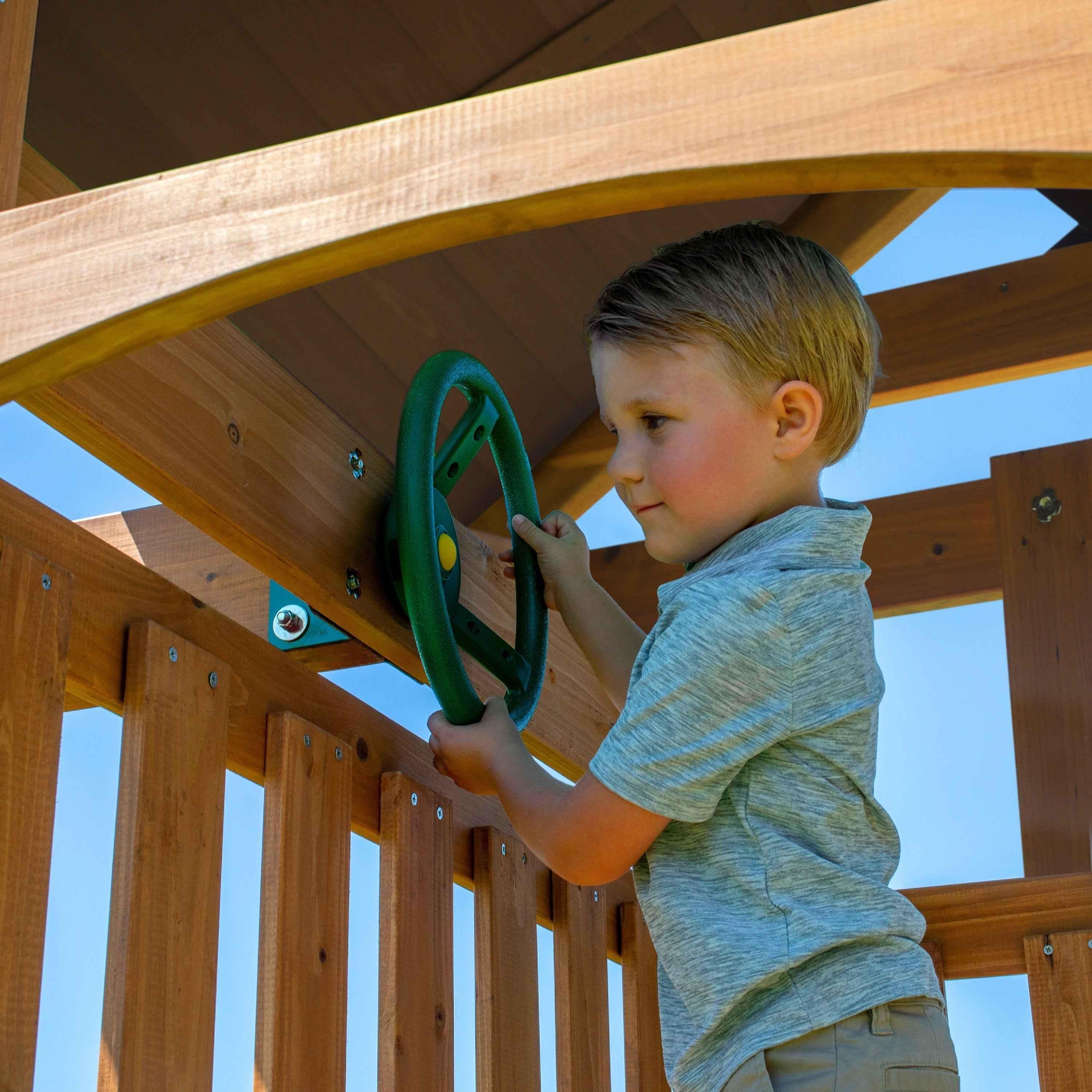 Backyard Discovery Lightning Ridge Swing Set.