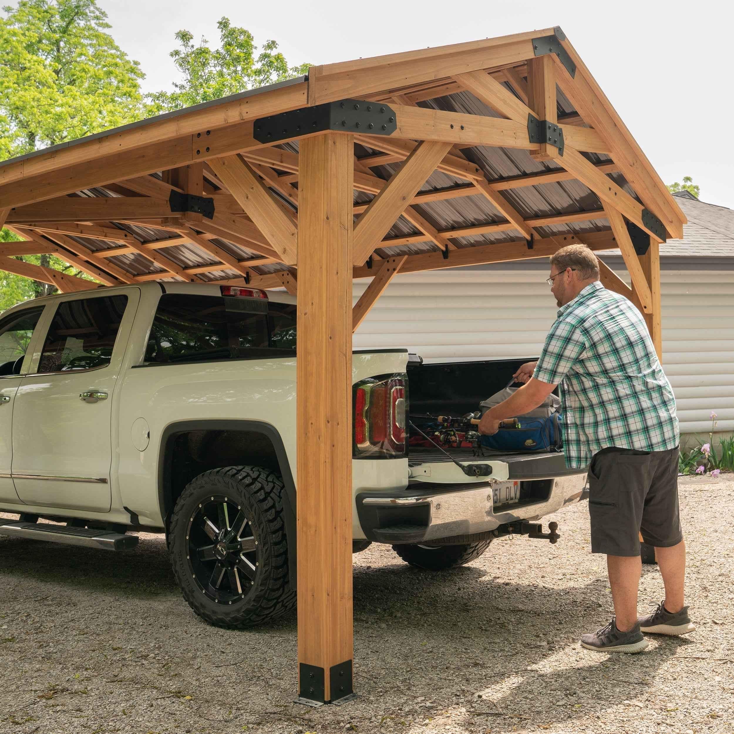 Backyard Discovery 20x12 Norwood Carport/Gazebo.