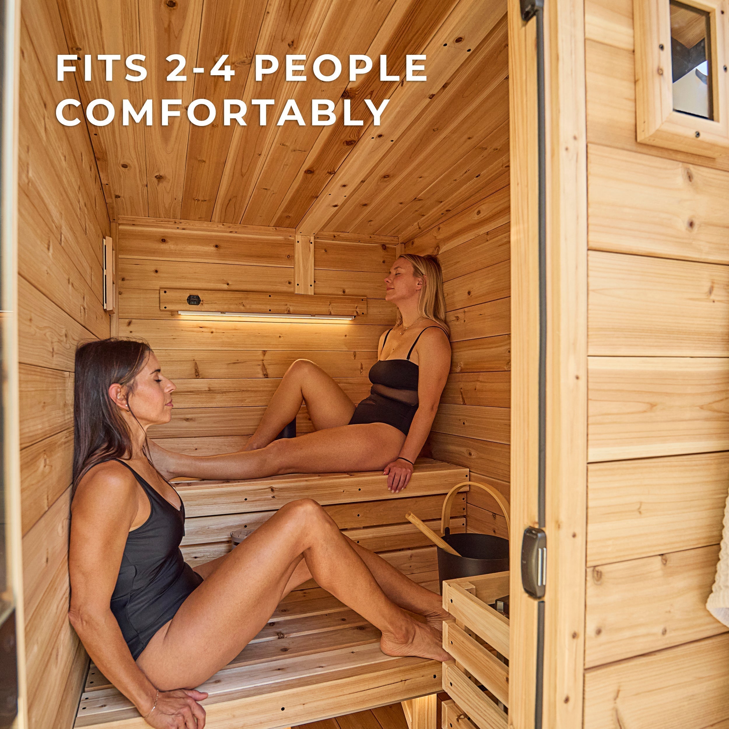 Henley Outdoor Cabin Sauna – 2-4 Person - Shipping Included - Saunas