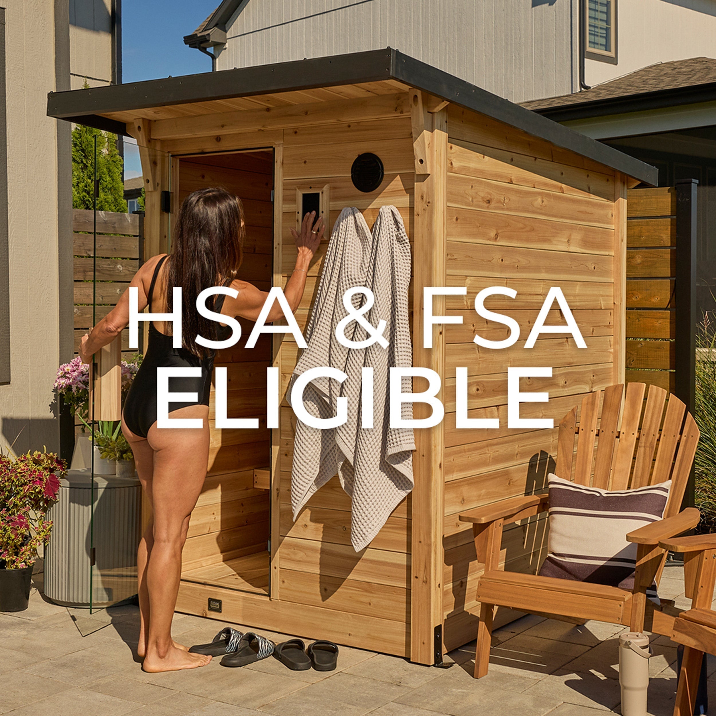 Henley Outdoor Cabin Sauna – 2-4 Person - Shipping Included - Saunas