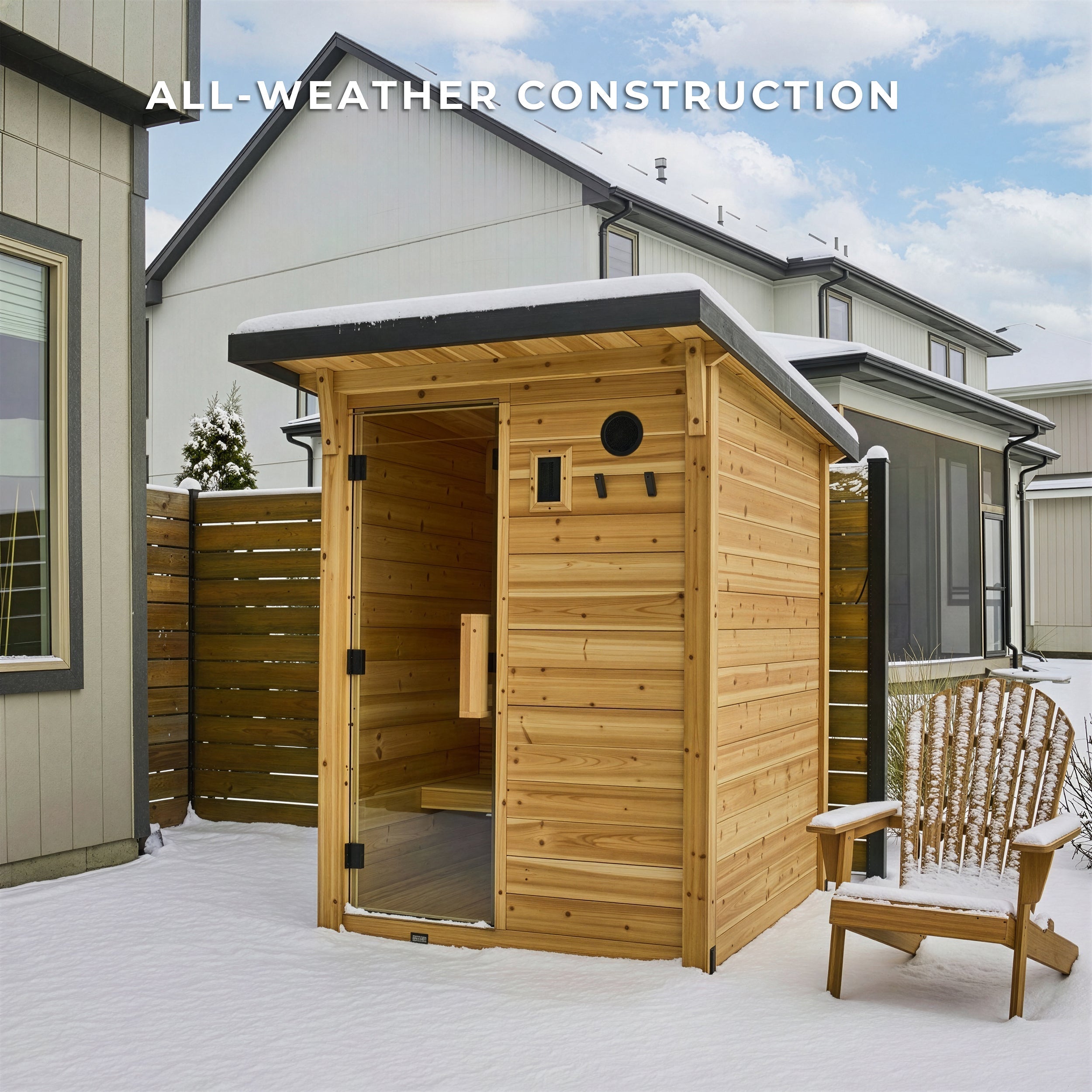 Henley Outdoor Cabin Sauna – 2-4 Person - Shipping Included - Saunas