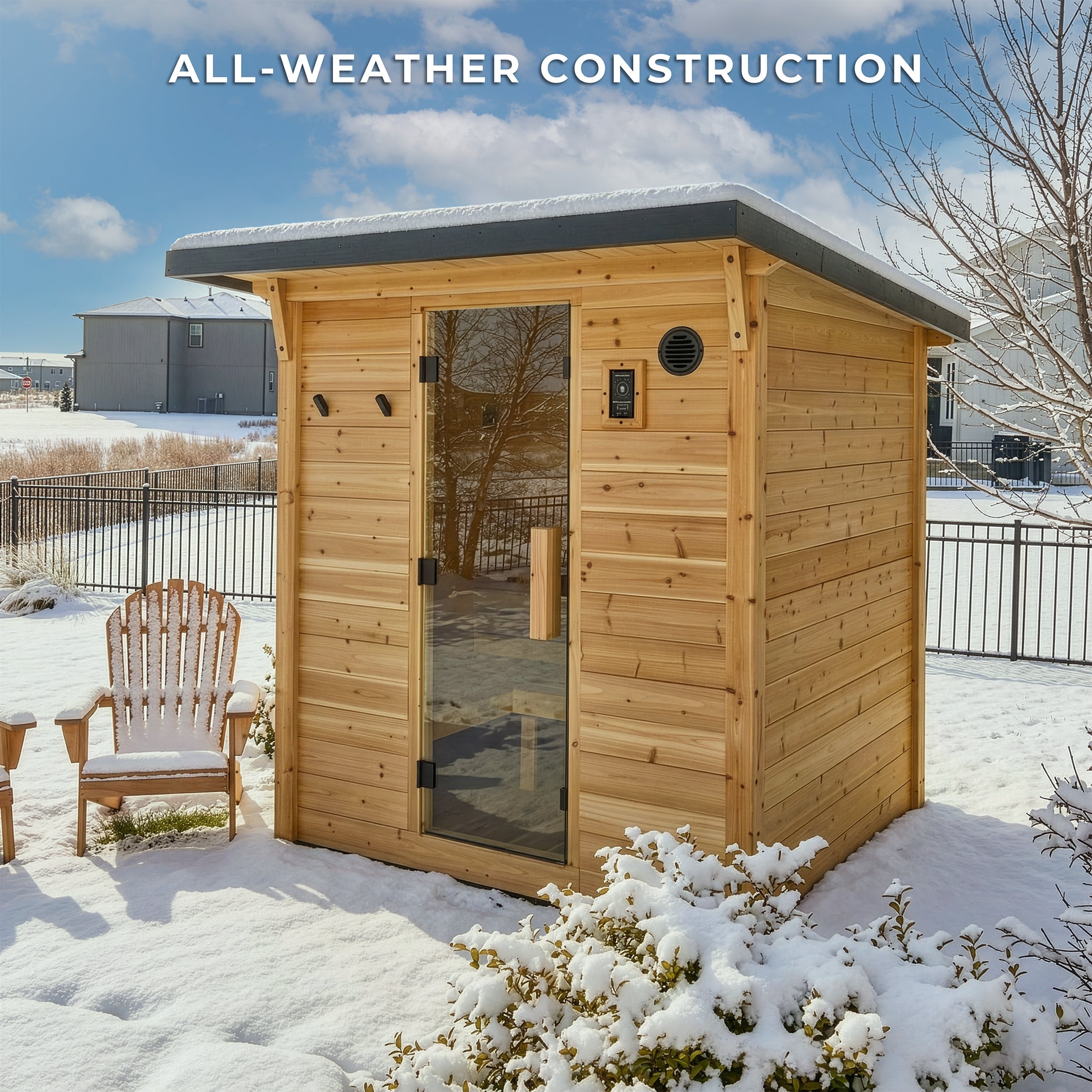Henley Outdoor Cabin Sauna – 4-6 Person - Shipping Included - Saunas