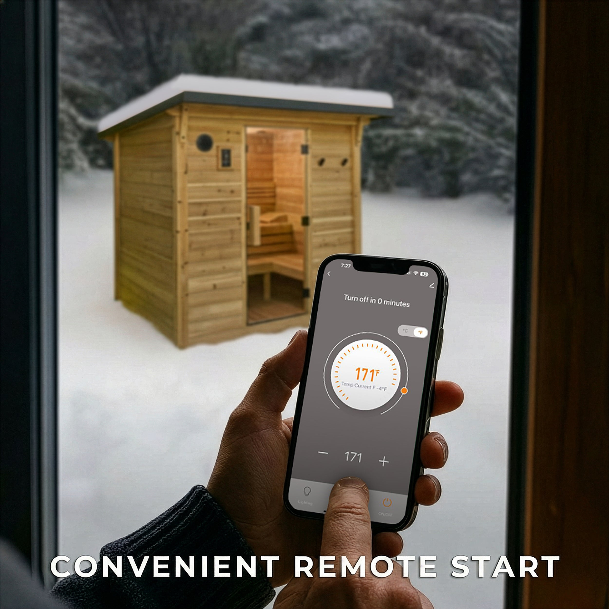 Henley Outdoor Cabin Sauna – 4-6 Person - Shipping Included - Saunas