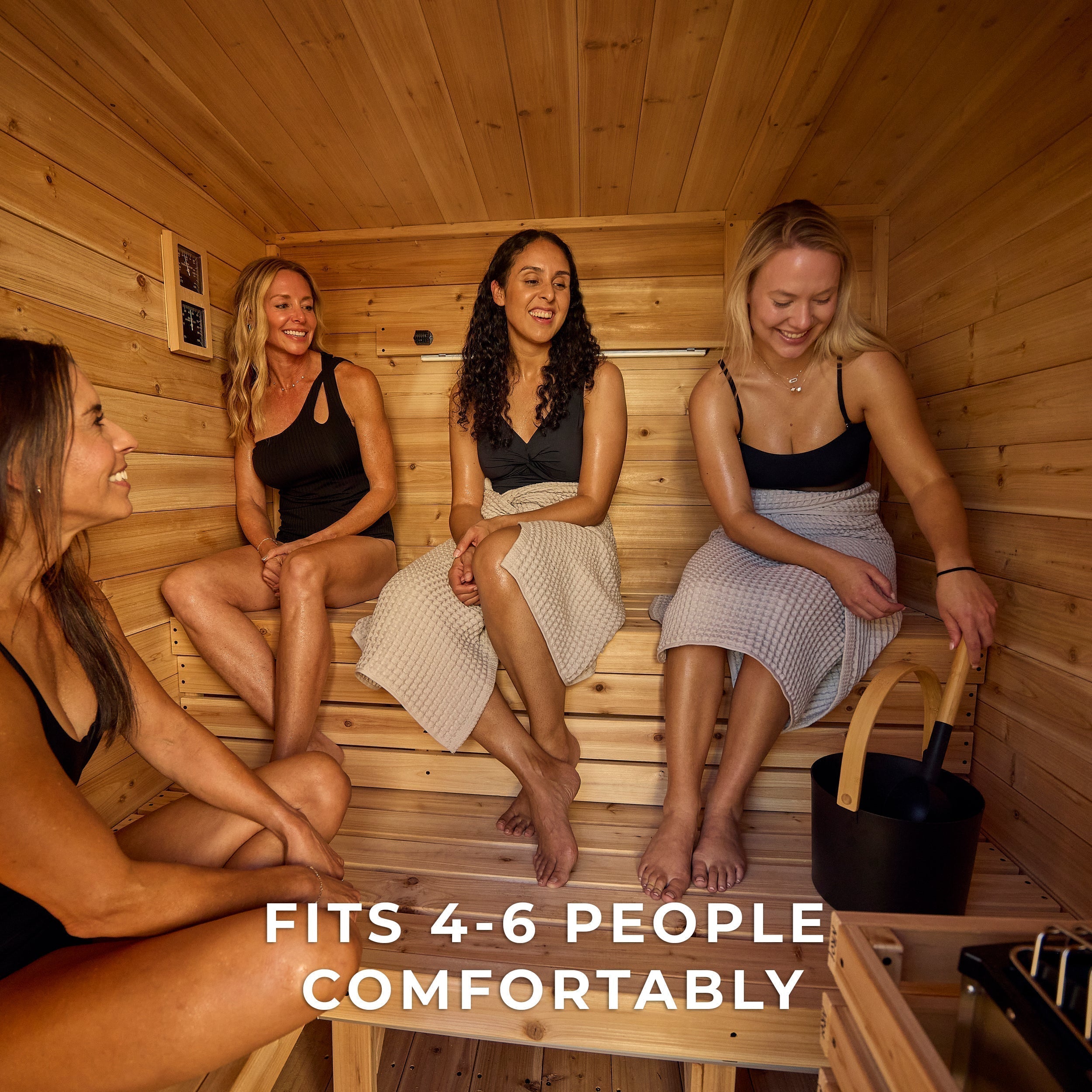 Henley Outdoor Cabin Sauna – 4-6 Person - Shipping Included - Saunas