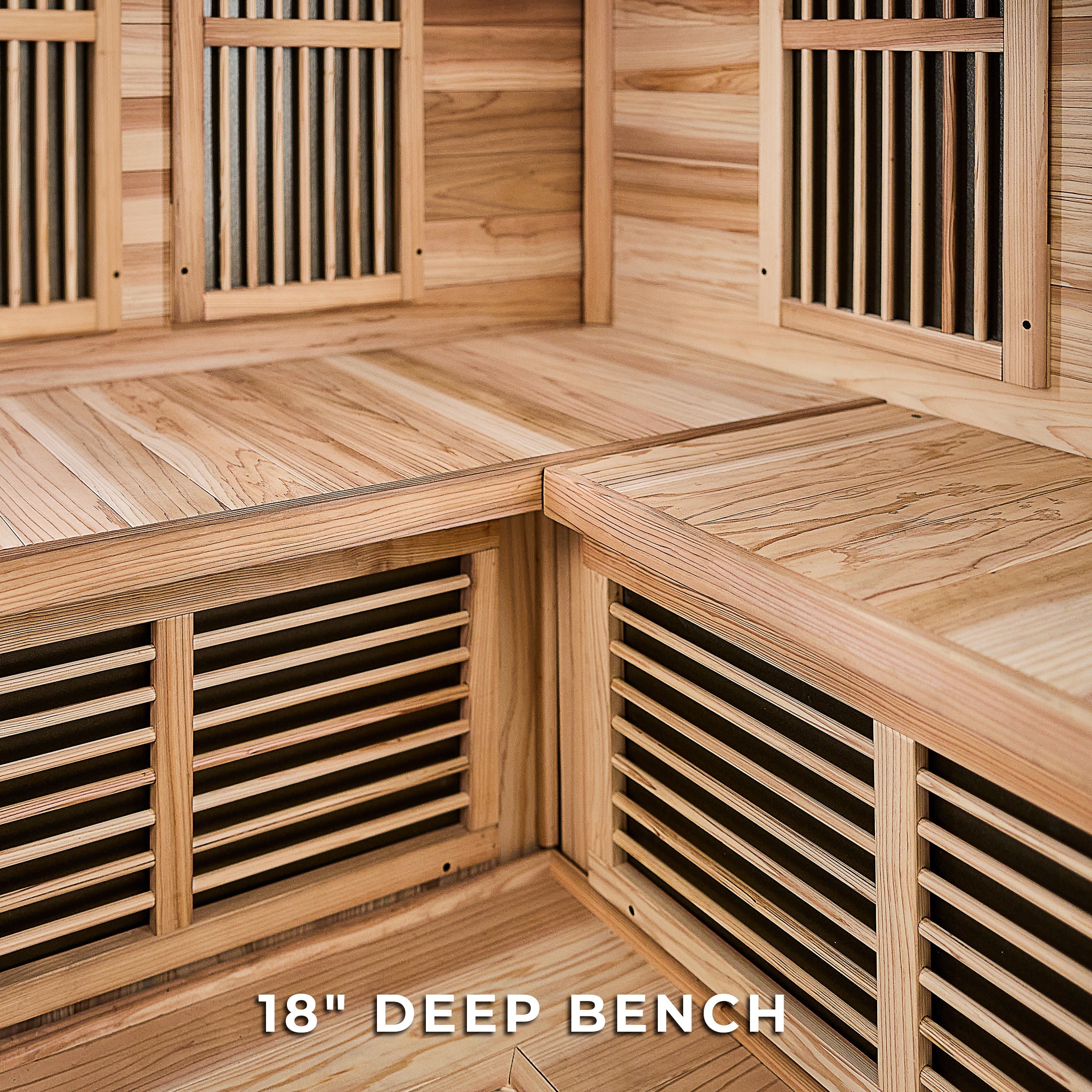 Rylan Indoor Infrared Corner Sauna – 4 Person - Shipping Included - Saunas